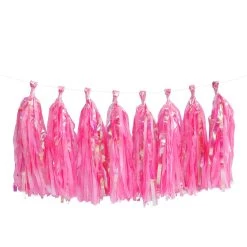 Promo 😉 12 Pack: Pink Tissue Tassel Garland by Celebrate It™ 😀