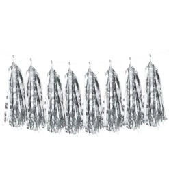 Budget 💯 12 Pack: Silver Tassel Garland by Celebrate It™ 🛒