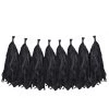 Deals 💯 12 Pack: Black Tissue Tassel Garland by Celebrate It™ 🛒