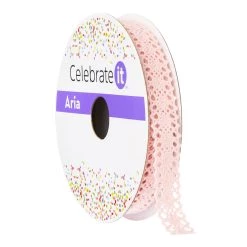Deals 🌟 12 Pack: 1/2" Lace Vintage Blush Ribbon by Celebrate It™ Aria 👍