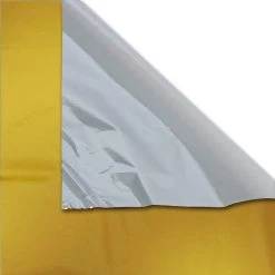 Brand new 🔔 12 Pack: Reversible Gold & Silver Foil Table Cover by Celebrate It™ 👍 -Celebrate It Sales Shop MP517458 2