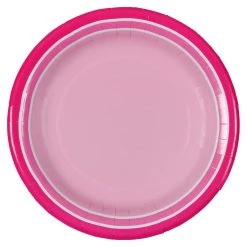 New 😉 12 Packs: 12 ct. (144 total) Pink 9" Round Paper Plates by Celebrate It™ 🎁