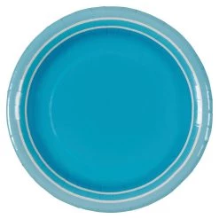 Best deal ⭐ 12 Packs: 12 ct. (144 total) Turquoise 9" Round Paper Plates by Celebrate It™ 😉