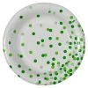 Flash Sale 🤩 12 Packs: 12 ct. (144 total) Green Dots 7" Round Paper Plates by Celebrate It™ ⌛