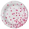 Cheap 🎁 12 Packs: 12 ct. (144 total) Pink Dots 7" Round Paper Plates by Celebrate It™ 💯