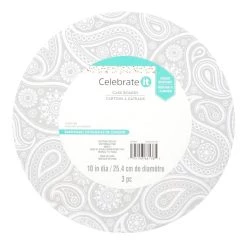 Deals ⌛ 12 Packs: 3 ct. (36 total) 10" Silver Paisley Cake Boards by Celebrate It® 🎉