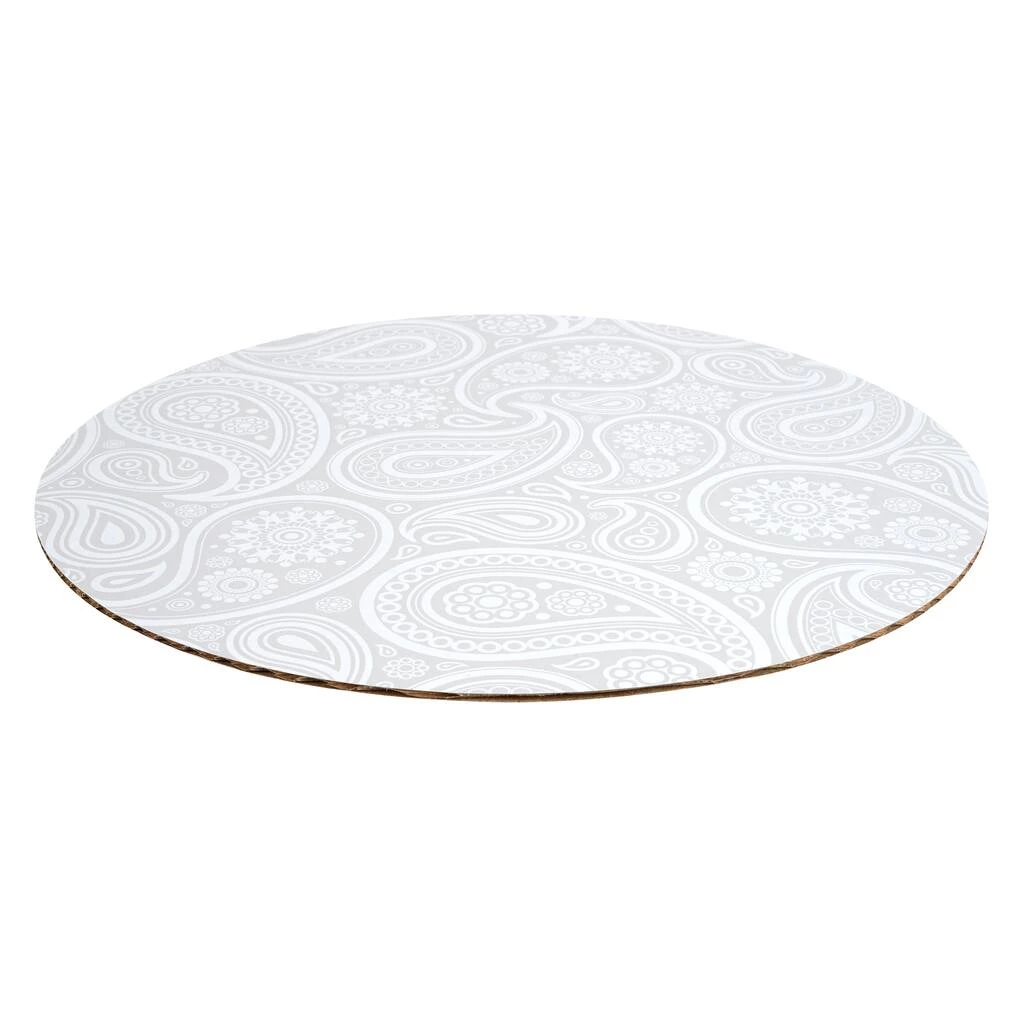 Deals ⌛ 12 Packs: 3 ct. (36 total) 10" Silver Paisley Cake Boards by Celebrate It® 🎉 2 Deals ⌛ 12 Packs: 3 ct. (36 total) 10" Silver Paisley Cake Boards by Celebrate It® 🎉 - Image 2