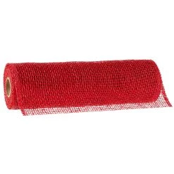 Outlet 💯 12 Pack: 10" Red Poly Burlap Mesh by Celebrate It™ 💯 -Celebrate It Sales Shop MP617420 30