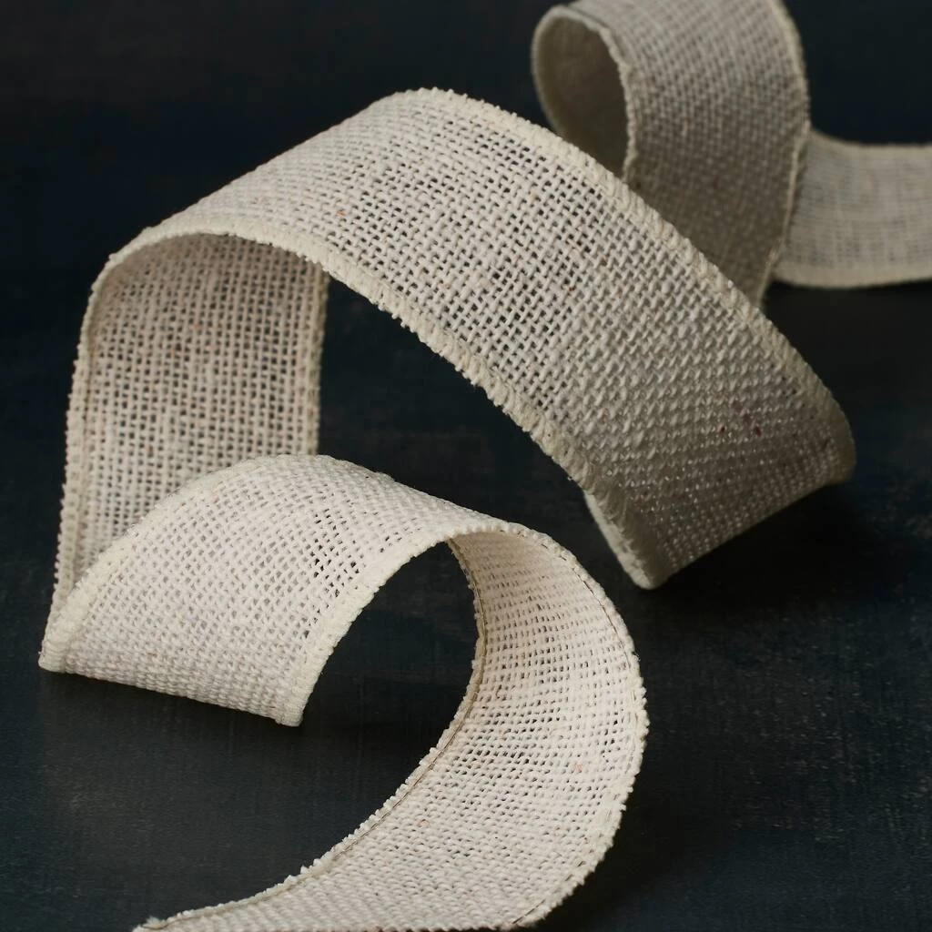 Best Sale 👏 12 Pack: 1.5" Faux Burlap Wired Ribbon by Celebrate It™ 🔔 2 Best Sale 👏 12 Pack: 1.5" Faux Burlap Wired Ribbon by Celebrate It™ 🔔 - Image 2