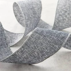 Brand new 🎁 12 Pack: 2.5" Faux Burlap Wired Textured Ribbon by Celebrate It™ Décor 👏 -Celebrate It Sales Shop MP659089 20